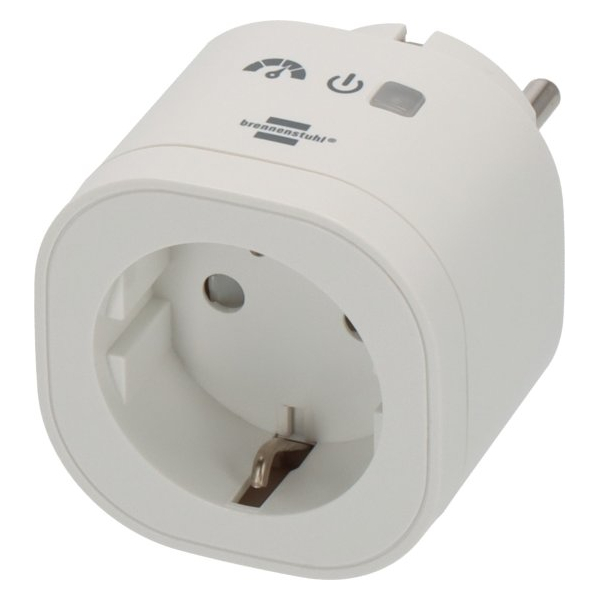 brennenstuhl®Connect WiFi Steckdose mit Energiemessung weiß IP2