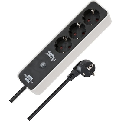 brennenstuhl®Connect Ecolor WiFi Steckdosenleiste 3-fach weiß/sc