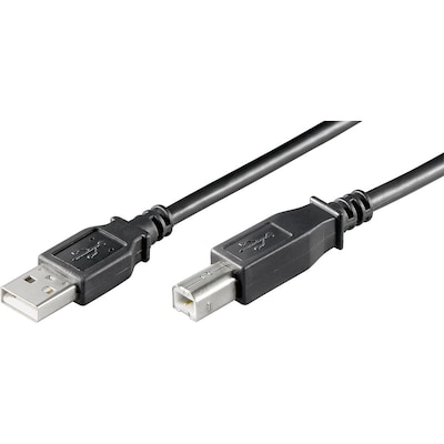 Thumbnail - Goobay USB 2.0 Hi-Speed Kabel 5 m, Schwarz USB 2.0-Stecker (Typ A) > USB 2.0-Stecker (Typ B)