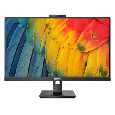 Philips 27B1U5601H 27 Zoll QHD Monitor, 5 MP Webcam, höhenverstellbar, Lautsprecher (2560x1440, 75 Hz, HDMI, DisplayPort...