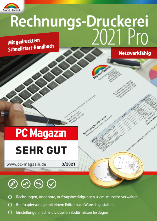 Image of Markt+Technik Rechnungs-Druckerei 2021 PRO