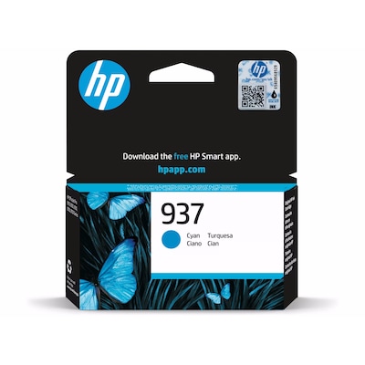 Thumbnail - HP 937 (4S6W2NE) Original Druckerpatrone Cyan Kompatibilität: HP OfficeJet Pro 9720e, 9730e, 9132e, 9120e, 9125e
