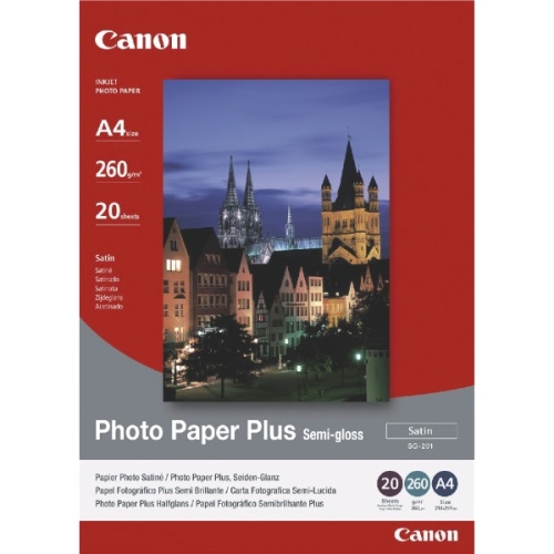 Canon SG-201 Fotopapier Plus Seidenglanz A4, 20 Blatt