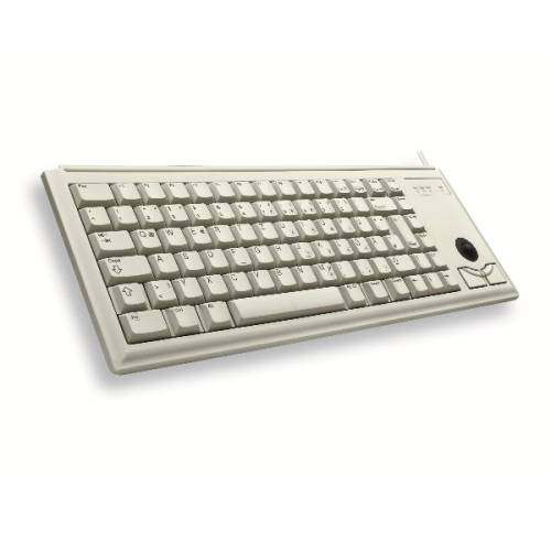 CHERRY G84-4400 TRACKBALL Kabelgebundene Tastatur, USB, Hell Grau (QWERTZ - DE)