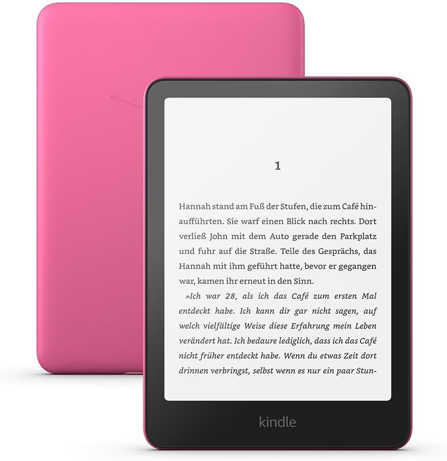 Amazon Kindle Paperwhite 16 GB - mit Werbung - Rosa mit neuem 7-Zoll-Display und wochenlanger Akkulaufzeit – 16 GB – mit Werbung