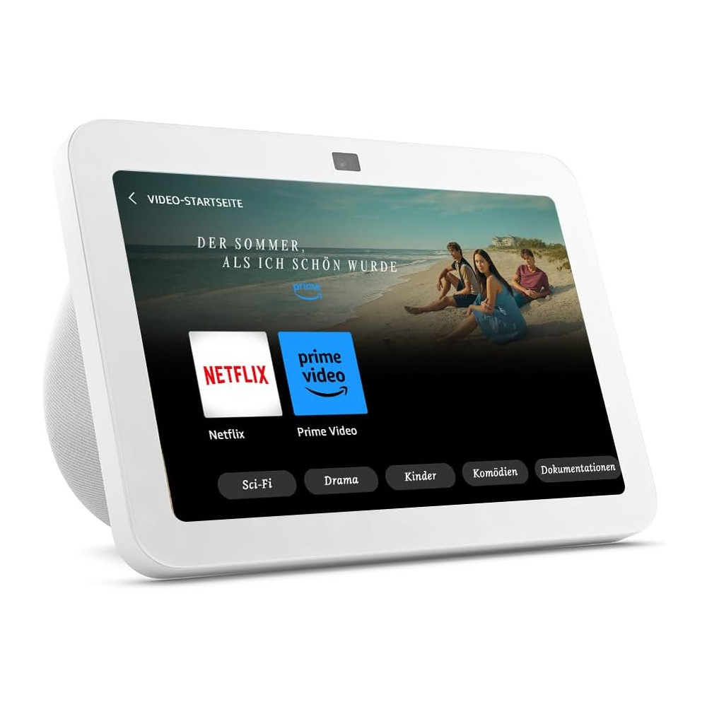 Amazon Echo Show 8 (3. Gen. 2023), weiß Smarter HD-Touchscreen mit 3D-Audio, Smart-Home-Hub und Alexa