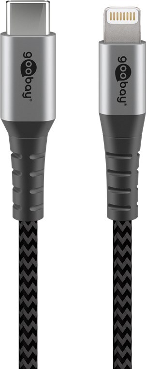 Goobay Lightning USB-C Lade- und Synchronisationskabel, 2m