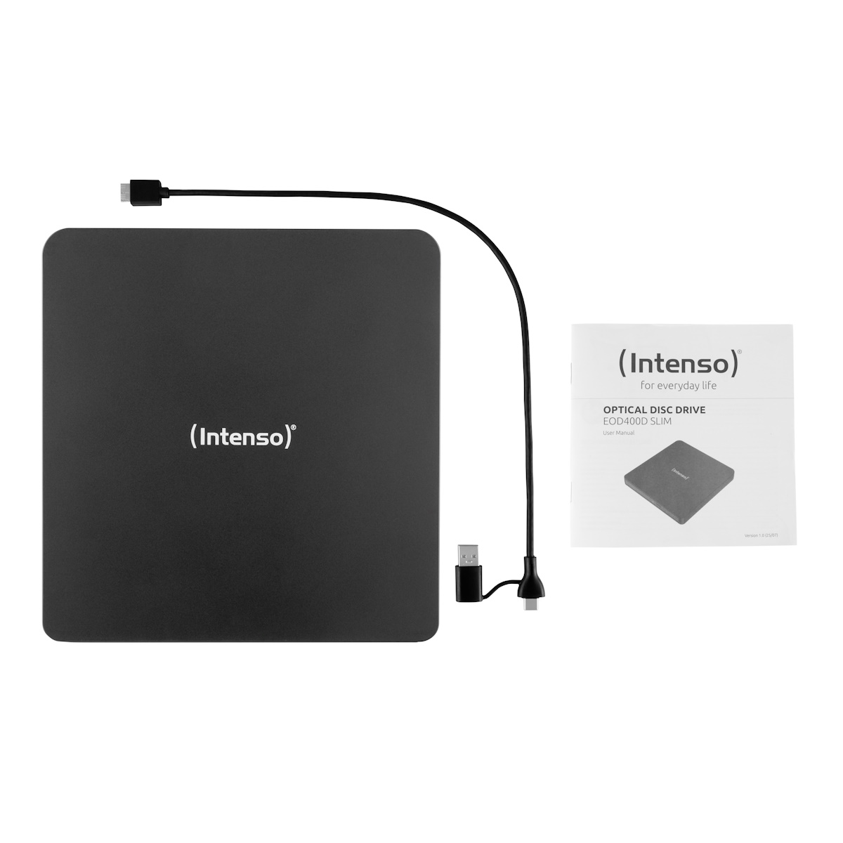 Intenso EOD 400D Slim schwarz - externer CD/DVD Brenner mit USB 3.2 Gen 1x1 Laufwerke Produkt Bild 8