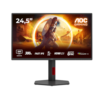 AOC G4 Q25G4SR Computerbildschirm 62,2 cm (24.5") 2560 x 1440 Pixel Quad HD LED Schwarz, Rot