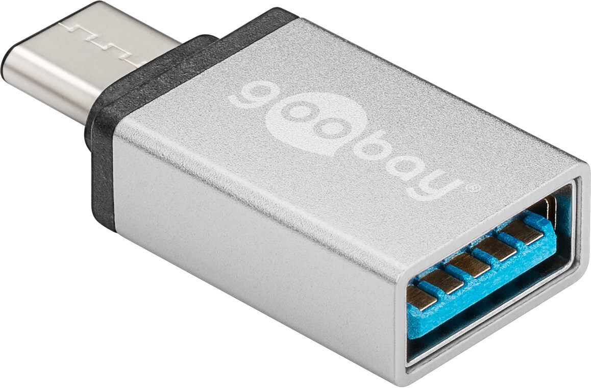 Goobay Adapter USB-C™ auf USB A 3.0 Adapter, silber