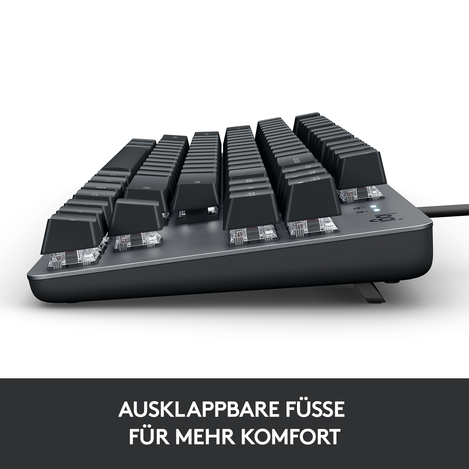 Logitech K835 TKL - Kompakte Mechanische Tastatur, Kabelgebunden, Blue Clicky Tactile Switches Tastaturen Produkt Bild 5
