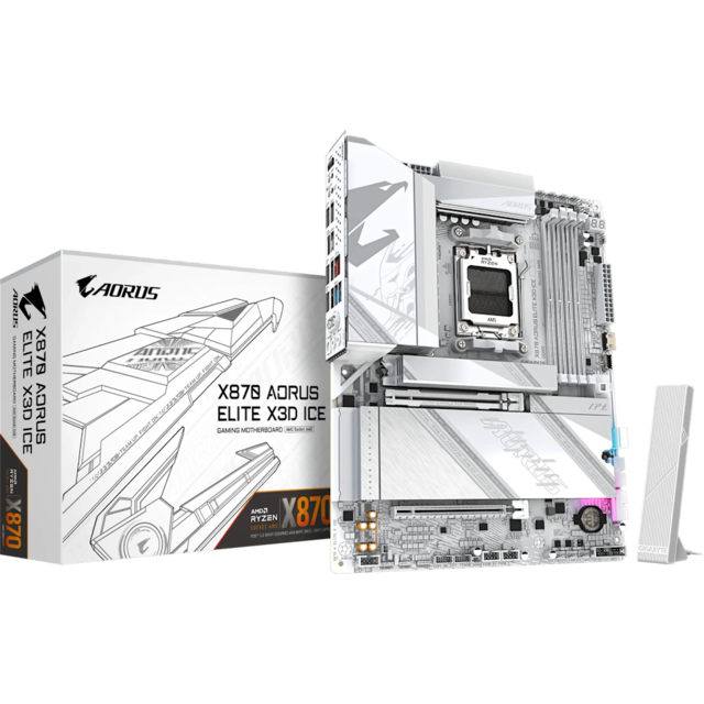 Gigabyte X870 AORUS ELITE X3D ICE motherboard