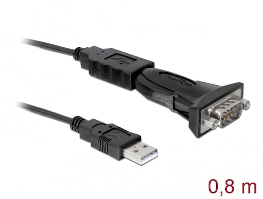 DeLock USB2.0 to Serial Adapter, 0,8m