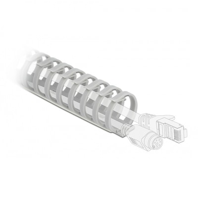 Delock Kabelkanal Flexibel selbstklebend schraubbar 35 x 30 mm - Länge 50 cm grau