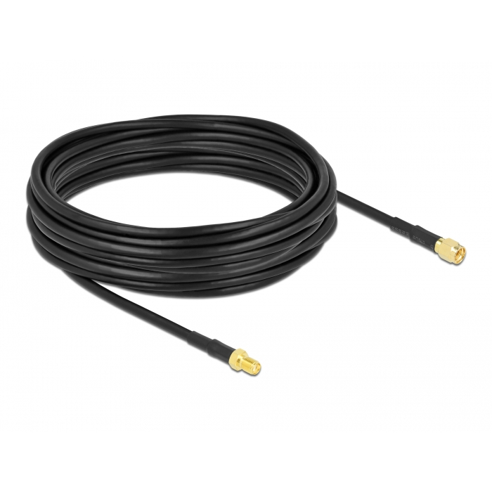 Delock Antennenkabel SMA Stecker > SMA Buchse CFD/RF200 10 m low loss