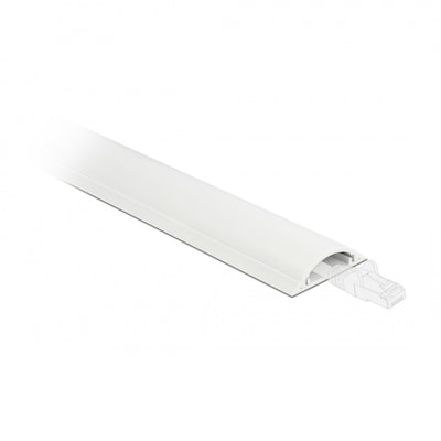 Delock Kabelkanal selbstklebend 50 x 12 mm - Länge 1 m weiß