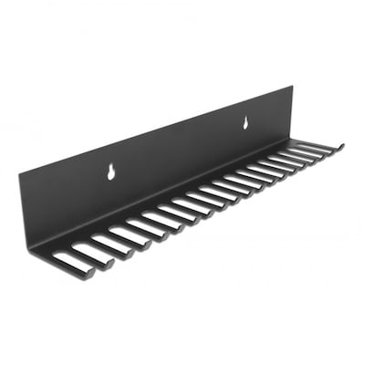 Delock Kabelhalterung 318 x 65 mm zur Wandmontage schwarz