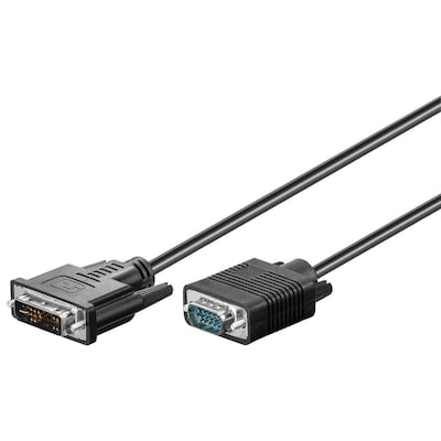 Goobay DVI-I/VGA Kabel 2m, Full HD