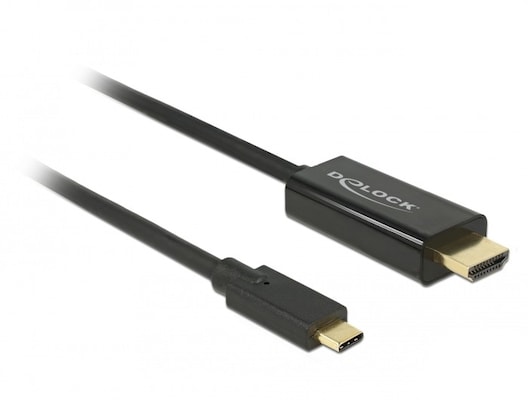 Thumbnail - Delock Kabel USB Type-C auf HDMI, 4K 60 Hz, 2m, schwarz