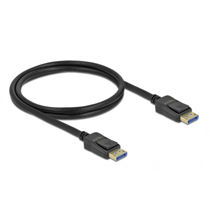 Delock DisplayPort Kabel 10K 60 Hz 54 Gbps Kunststoffgehäuse 1 m