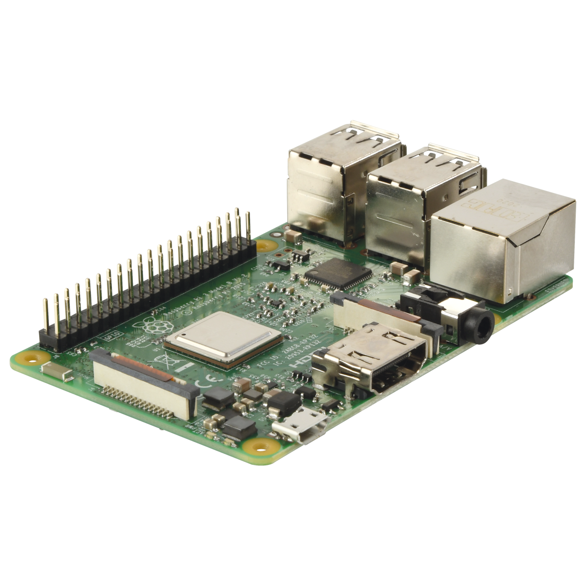 Raspberry Pi 3 Modell B 1GB | ARM Cortex-A53 4x 1,20GHz, 1GB RAM, WLAN, Bluetooth, LAN, 4x USB