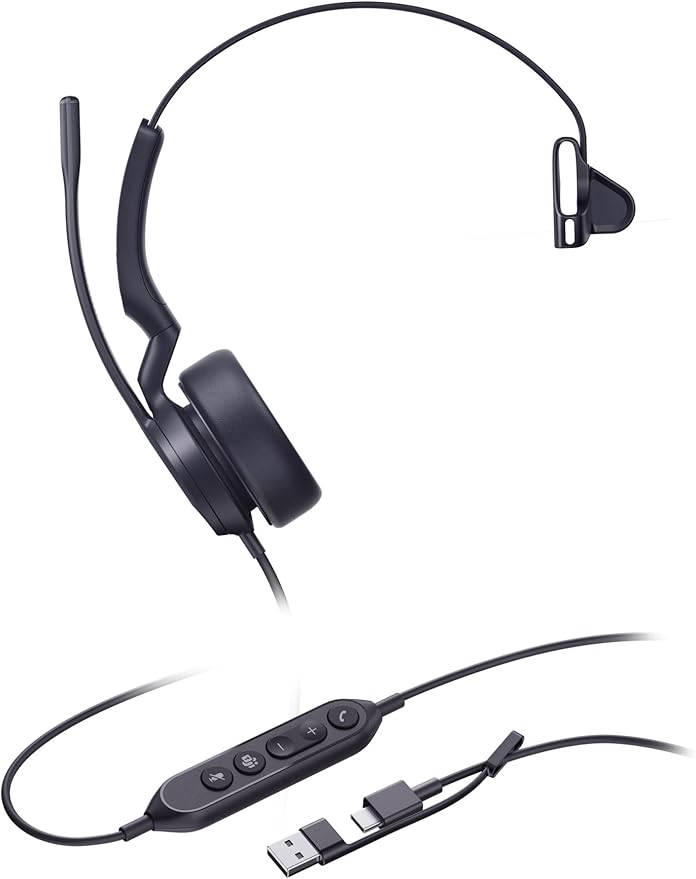 Yealink Network Yealink Headset UH44 Mono USB-C/A