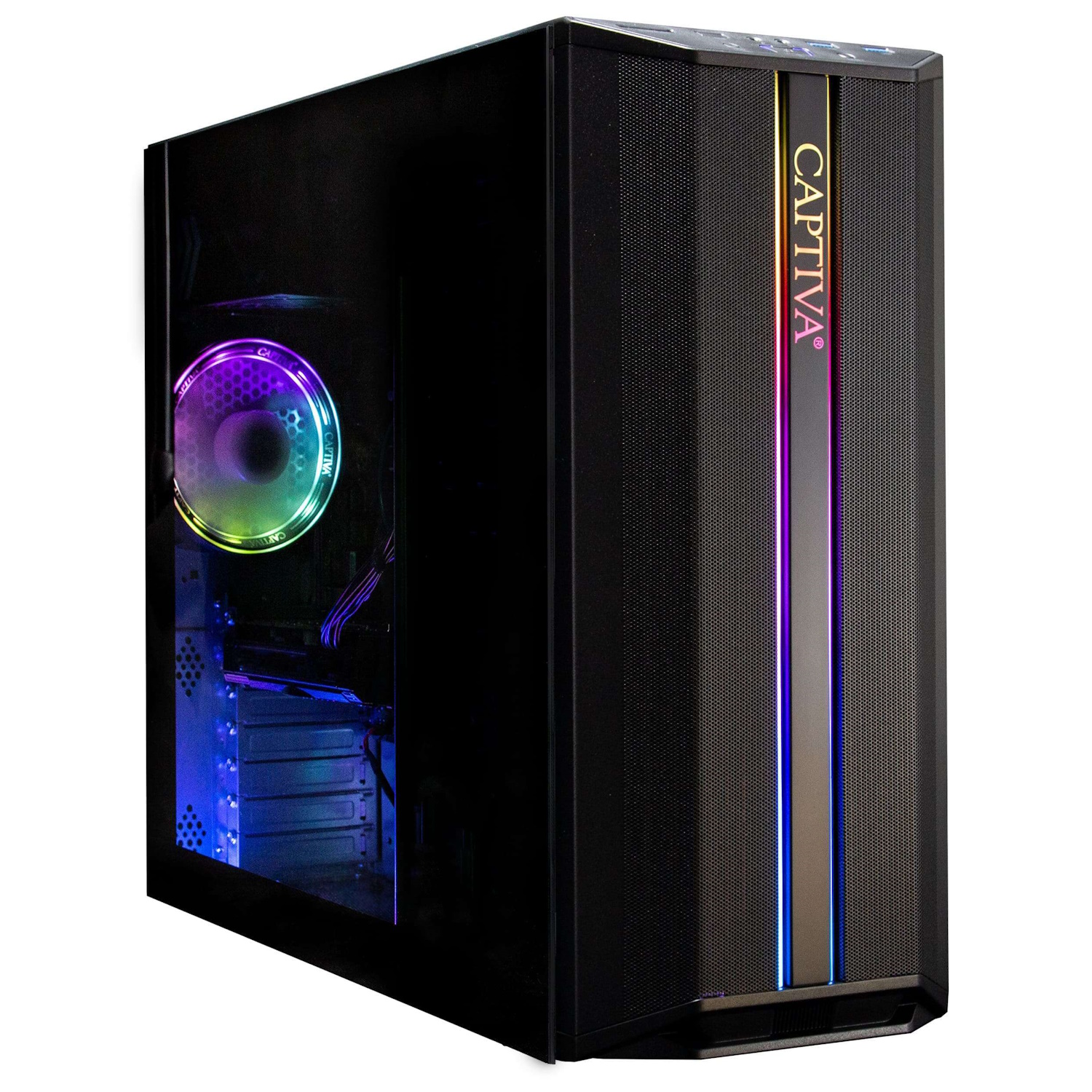 Captiva Advanced Gaming R98-206 Desktop-PC AMD Ryzen 7 5700X, 32GB RAM, 1TB M.2 SSD, Nvidia GeForce RTX 5060, Wi-Fi 6, W...