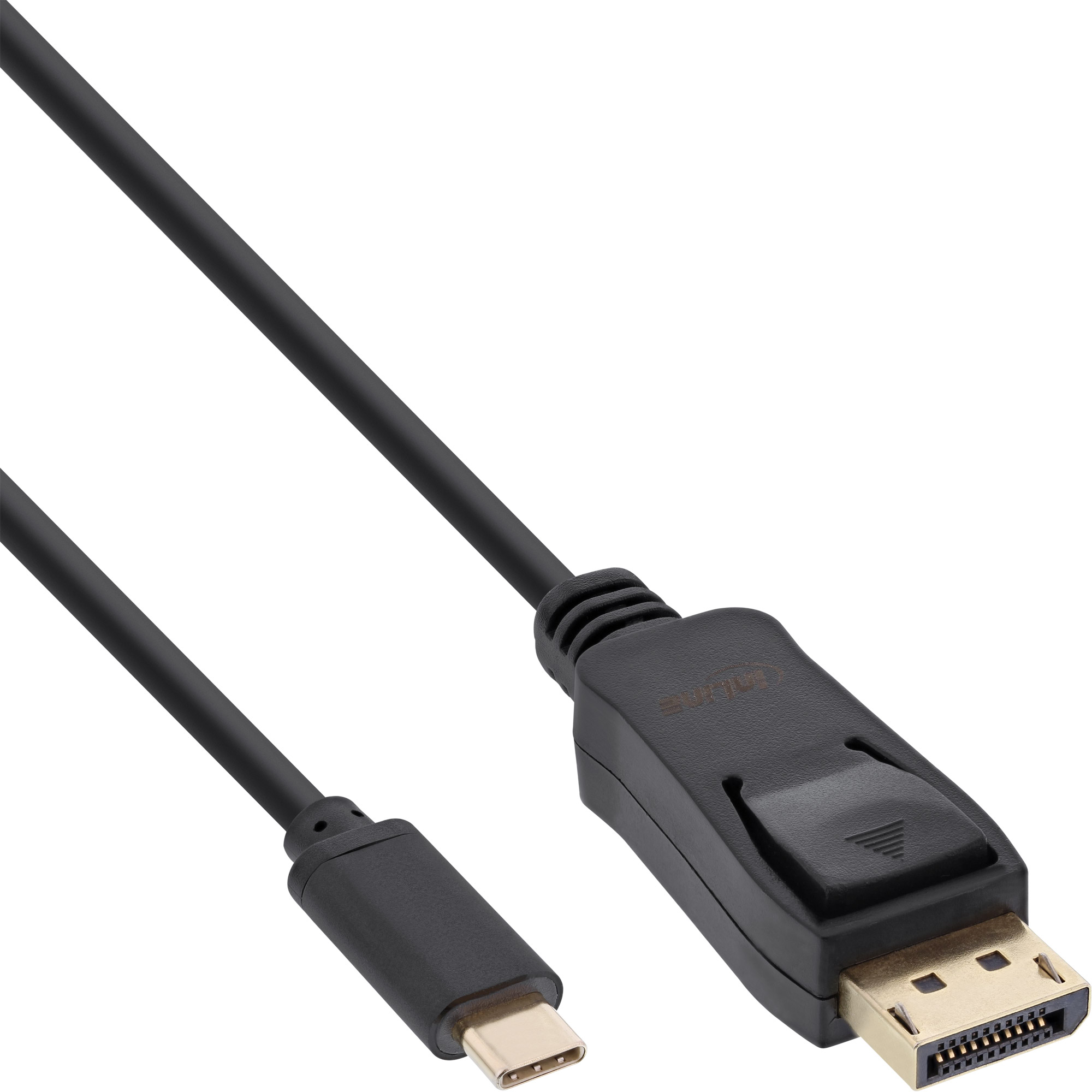 InLine® USB Display Kabel, USB Typ-C Stecker zu DisplayPort Stecker (DP Alt Mode), 4K2K, schwarz, 5m