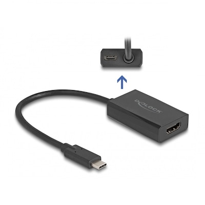 Thumbnail - Delock Adapter HDMI Buchse zu USB Type-C™ Stecker (DP Alt Mode) - 4K mit PD 100 W