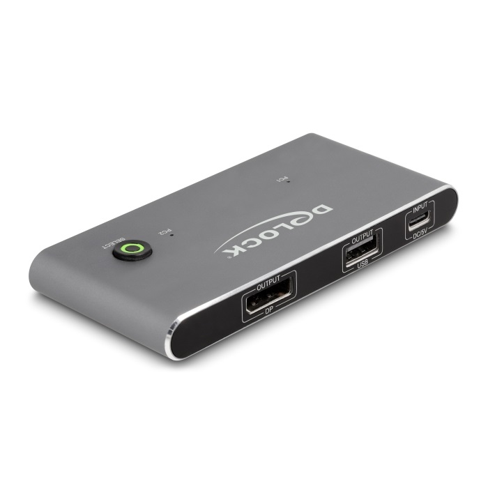 Delock USB-C™ KVM Switch zu HDMI 8K 60 Hz mit USB 2.0