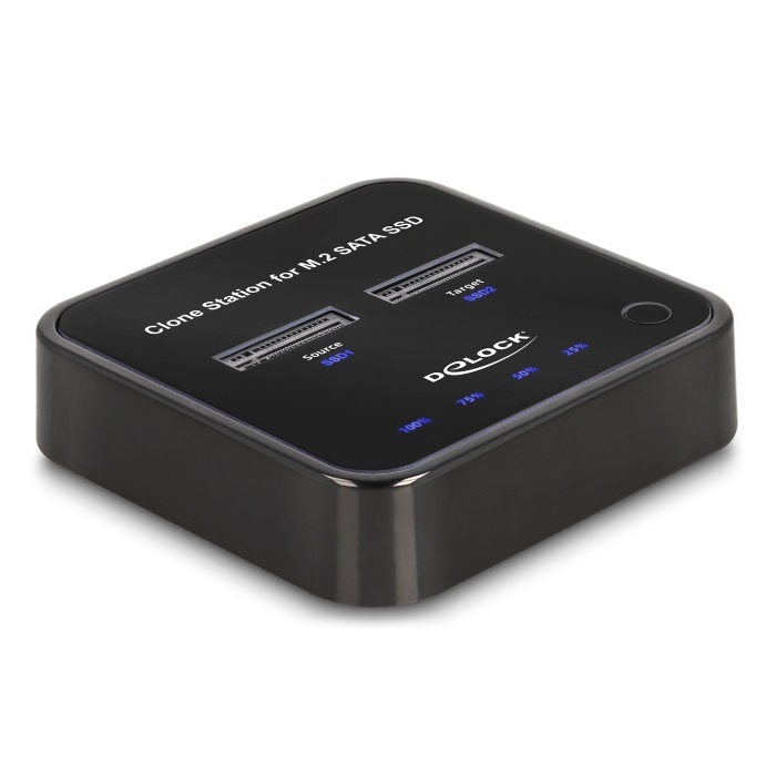 Thumbnail - Delock M.2 Dockingstation für 2 x M.2 SATA SSD mit Klon Funktion