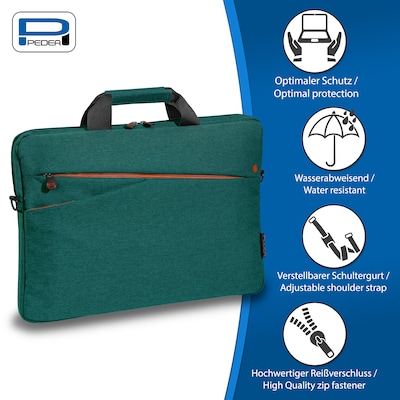 PEDEA Notebook Tasche "Fashion" für Geräte bis 17,3" (43,9cm) Türkis