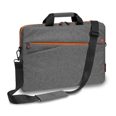 PEDEA Notebook Tasche "Fashion" für Geräte bis 15,6" (39,6cm) Grau/Orange