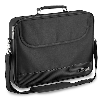 PEDEA Laptoptasche 15,6 Zoll (39,6 cm) EDITION20 Notebook Umhängetasche mit Schultergurt, schwarz