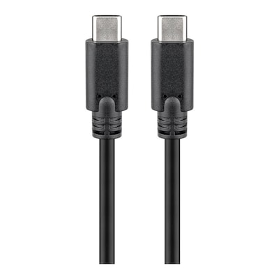 KAB Goobay USB-C™ 3.1 Generation 1 Kabel, schwarz, 2m USB-C™-Stecker > USB-C™-Stecker