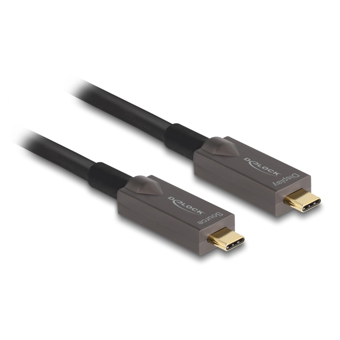 Thumbnail - Delock Aktives Optisches USB-C™ Video + Daten + PD Kabel 15 m