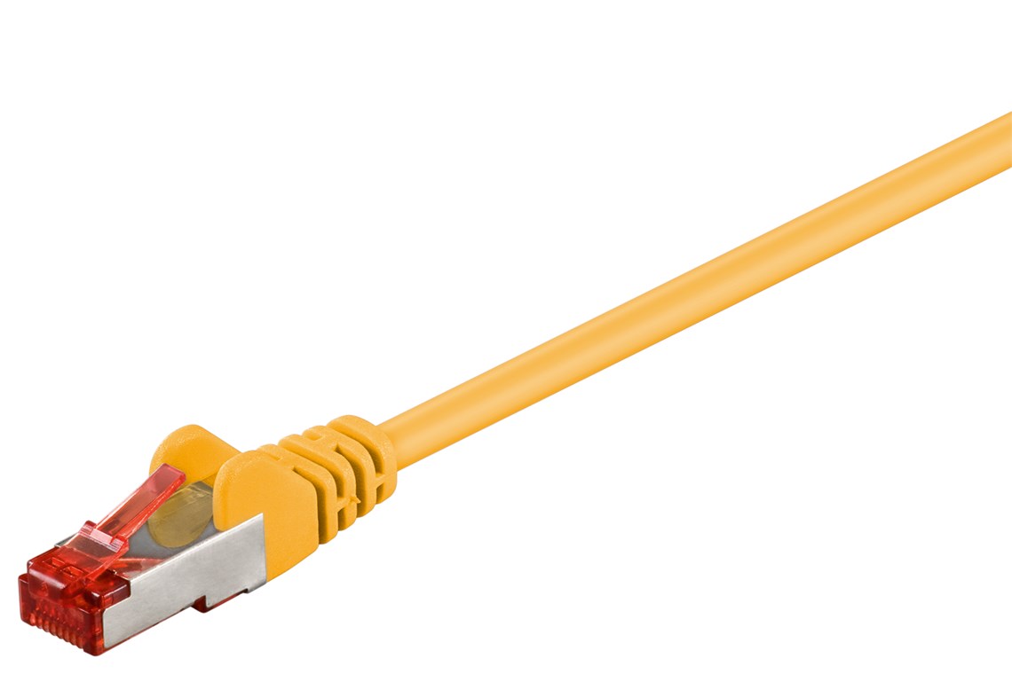 Goobay 0,5m CAT 6 Patchkabel, S/FTP (PiMF), gelb