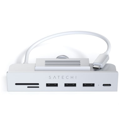 Thumbnail - Satechi Aluminum USB-C Clamp Hub for 24" iMac silver