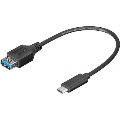 Thumbnail - Goobay USB 3.0-Hi-Speed Adapter zu Typ-C (OTG) 0,2 m