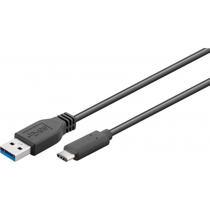 Thumbnail - Goobay USB 3.0-Stecker (Typ A) > USB 3.1-Stecker (Typ C) [1m schwarz]