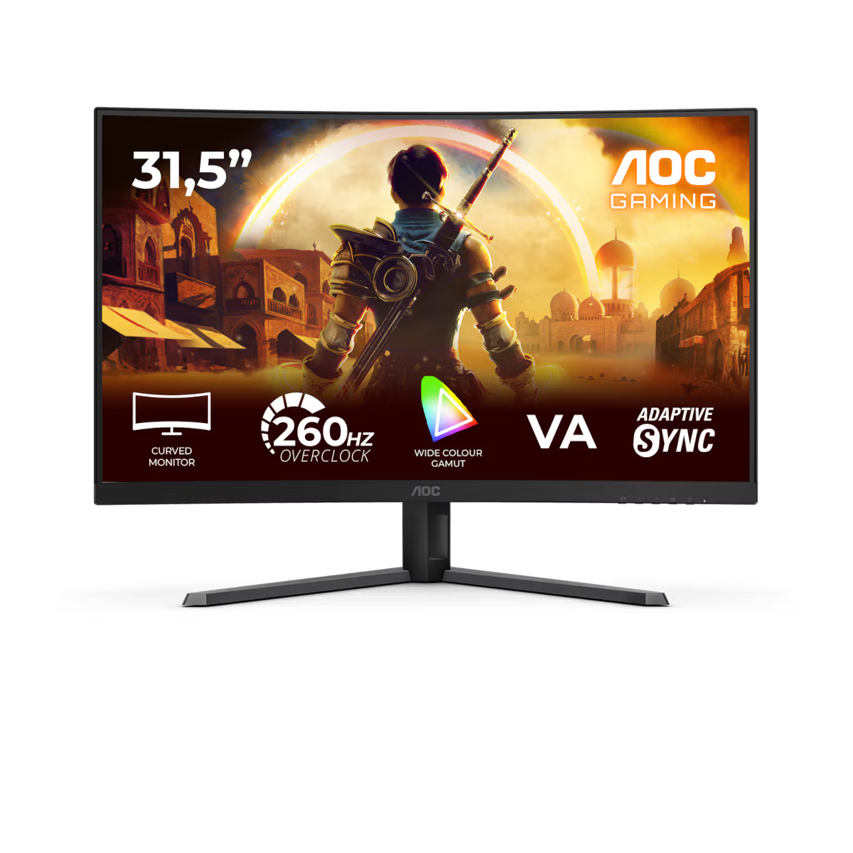 AOC C32G42ZE 32 Zoll - Curved Gaming Monitor VA Panel, FHD, 240 Hz, 0,5 ms, HDR10, HDMI, DP