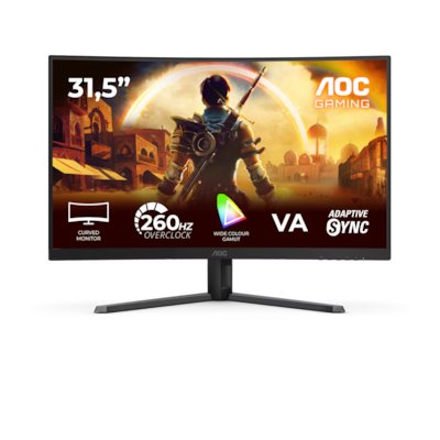 AOC C32G42ZE 32 Zoll - Curved Gaming Monitor VA Panel, FHD, 240 Hz, 0,5 ms, HDR10, HDMI, DP