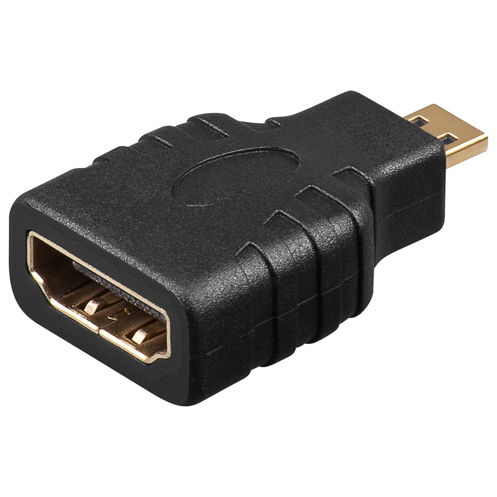 Thumbnail - Goobay HDMI A-Buchse zu HDMI D(Micro)-Stecker - A 351 G  (HDMI F/HDMI MICRO M)