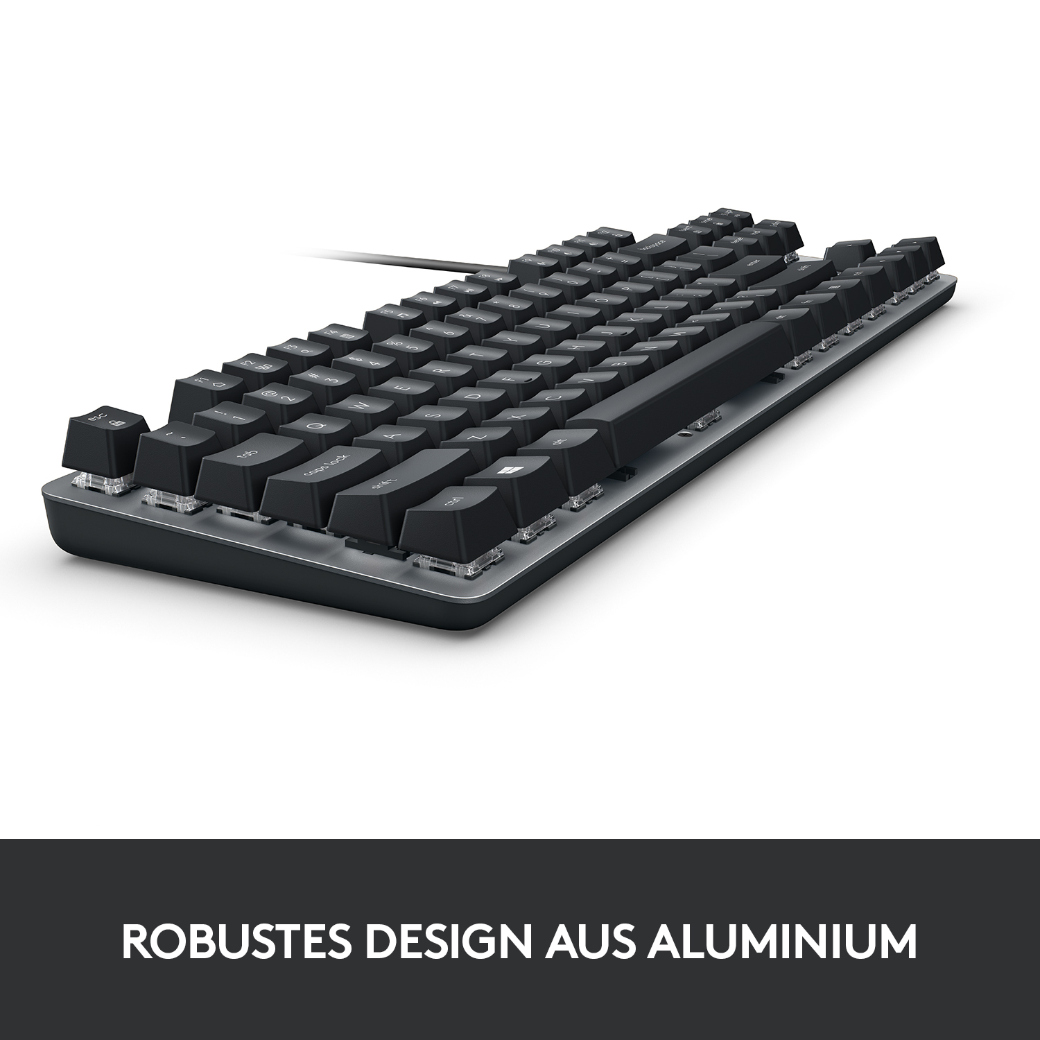 Logitech K835 TKL - Kompakte Mechanische Tastatur, Kabelgebunden, Blue Clicky Tactile Switches Tastaturen Produkt Bild 6