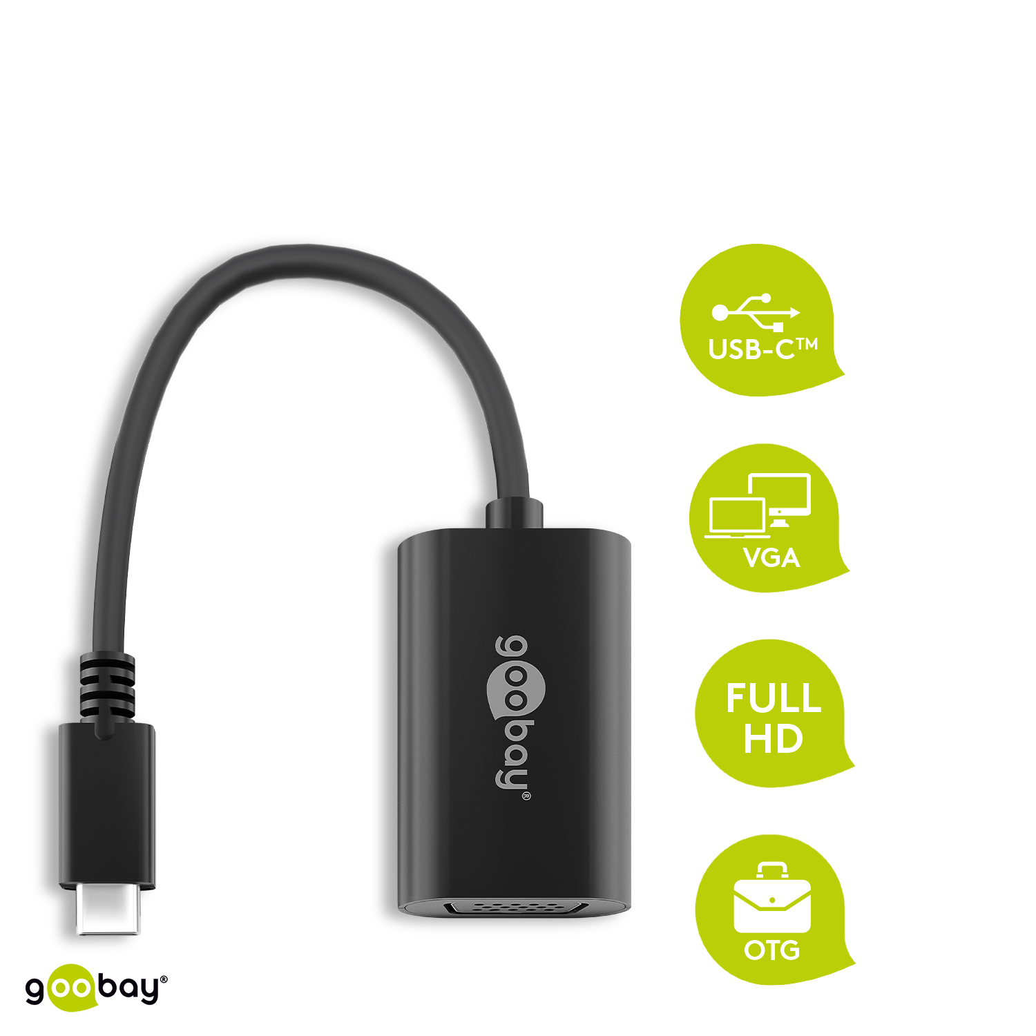 Thumbnail - Goobay USB 3.1 (Typ C) zu VGA Adapter [USB-C™-Stecker, VGA-Buchse]
