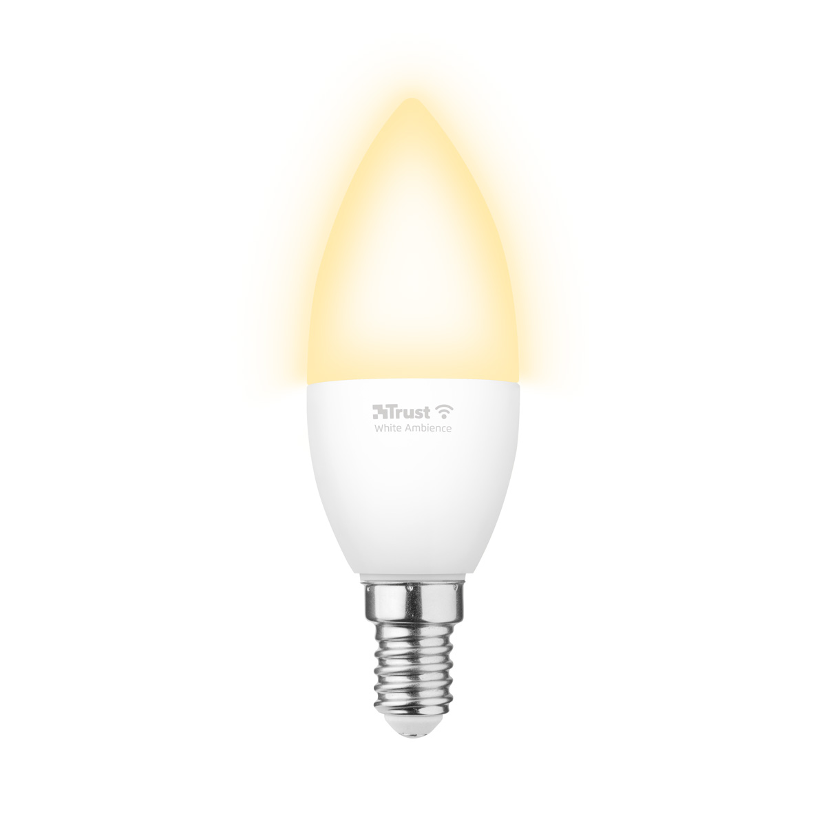 Trust E14 DUO-PACK LED CCT WI-FI Smarte WiFi LED-Kerze, Lichtstimmung weiß, Fassung E14, von Ihrem Smartphone/Tablet zu ...