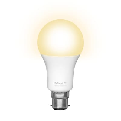 Trust B22 DUO-PACK LED CCT WI-FI Smarte WiFi LED-Lampe, Lichtstimmung weiß, Fassung B22, von Ihrem Smartphone/Tablet zu ...