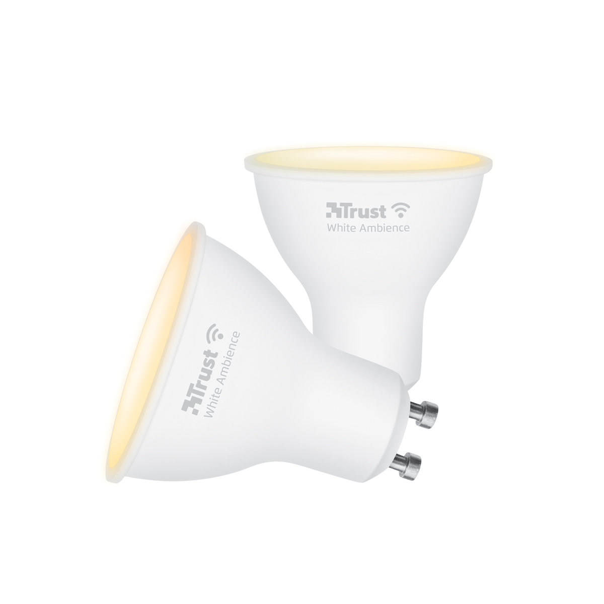 Trust GU10 DUO-PACK LED CCT WI-FI Smarter WiFi LED-Strahler, Lichtstimmung weiß, Fassung GU10, von Ihrem Smartphone/Tabl...