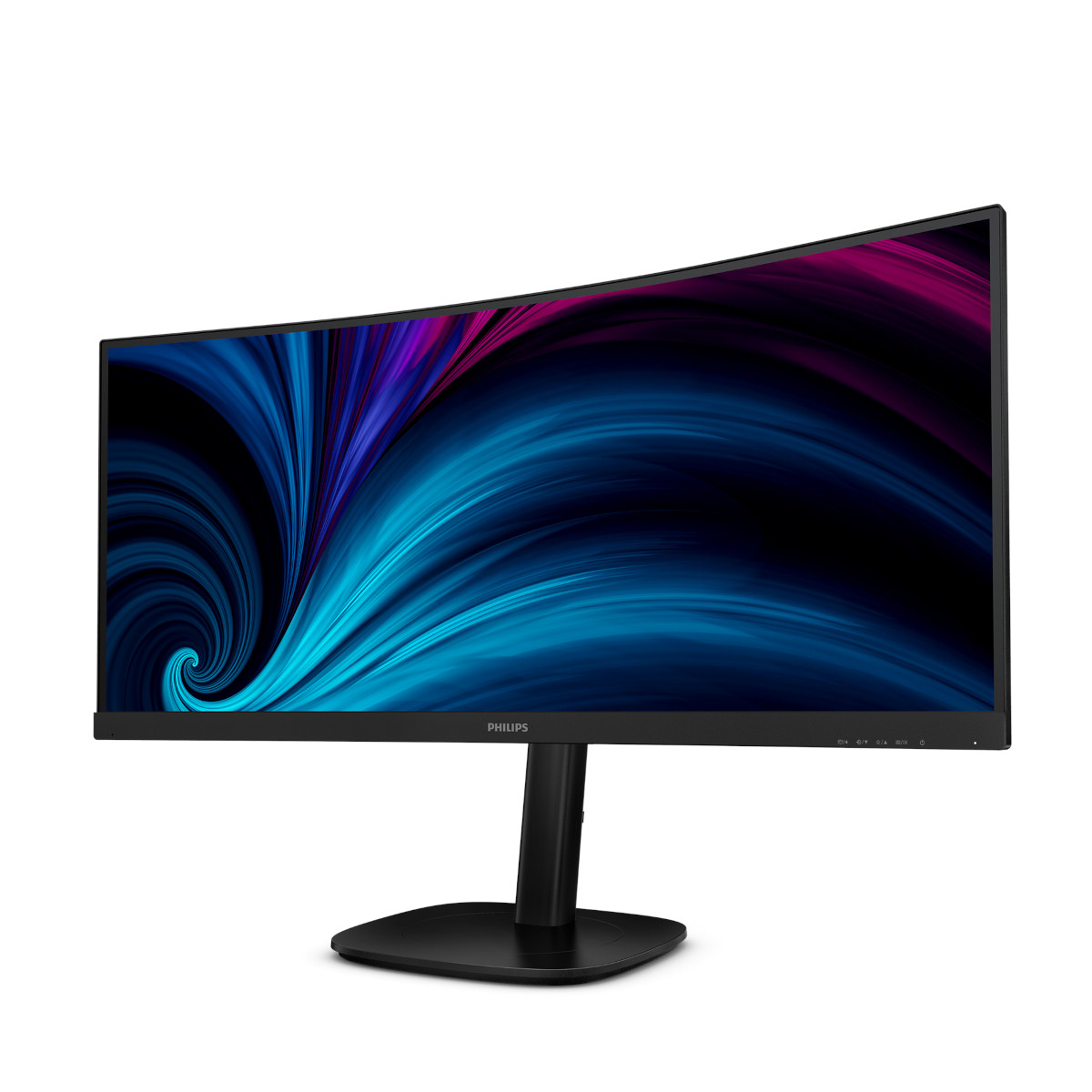 Philips 34B2U3600C/00 - 34 Zoll WQHD Curved Monitor, höhenverstellbar, Lautsprecher (3440x1440, 120 Hz, 1x HDMI 2.0, 1x DP 1.2, 1x USB-C, schwarz Displays Produkt Bild 6