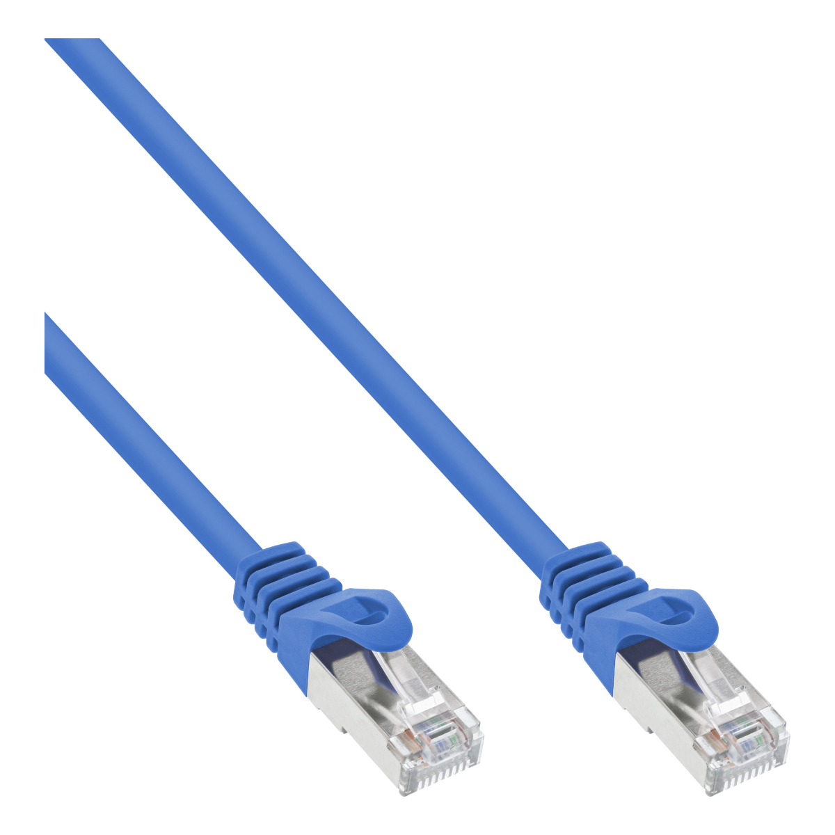 InLine® Patchkabel, F/UTP, Cat.5e, blau, 1m